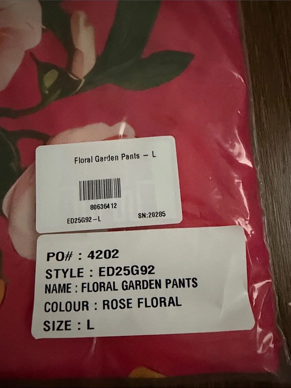 Aratta Coral Floral Wide-Leg Pants - Picture 6 of 6